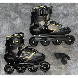 Roller Derby Q60 Q-60 Mens 10 Aerio Inline Skates Black/Yellow